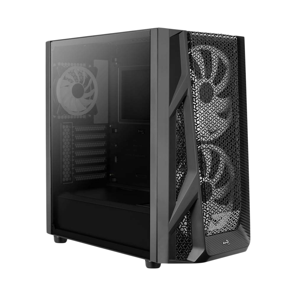 Aerocool AirHawk Duo ARGB Mid Tower Case - Black