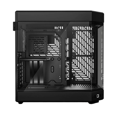 HYTE Y60 Dual Chamber Panoramic Tempered Glass ATX Case With 3 Fans - Black
