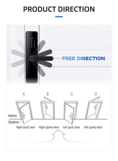 Gopeta High-Quality Smart TTlock for the wooden doors C91 Pro - Silver