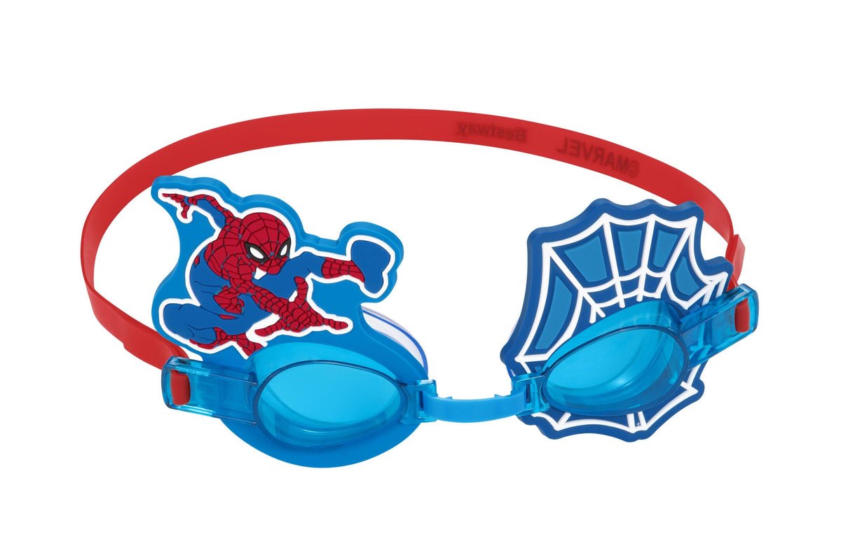 Bestway  Deluxe Goggles Spiderman (One Pair Of Goggles, 1 Assorted Character Designs) Age 3+