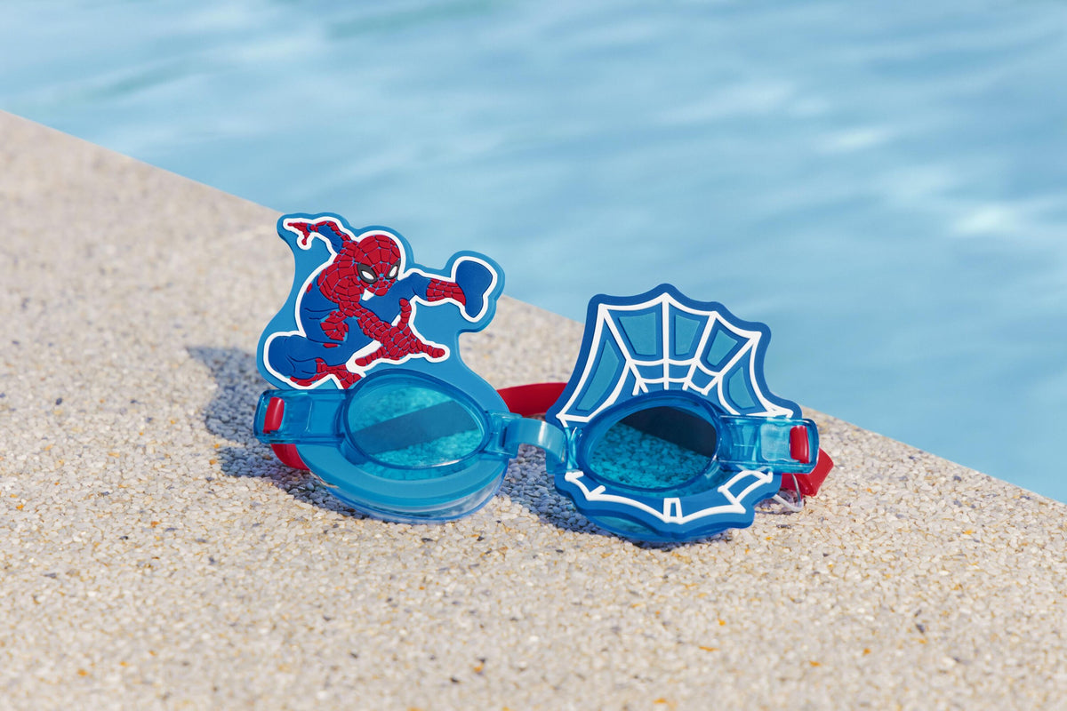 Bestway  Deluxe Goggles Spiderman (One Pair Of Goggles, 1 Assorted Character Designs) Age 3+