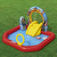 Bestway 2.11m x 1.98m x 1.25m avengers assemble play center (1 pool, 2 inflatable disks, 1 bop bag, repair patch.) age 2+