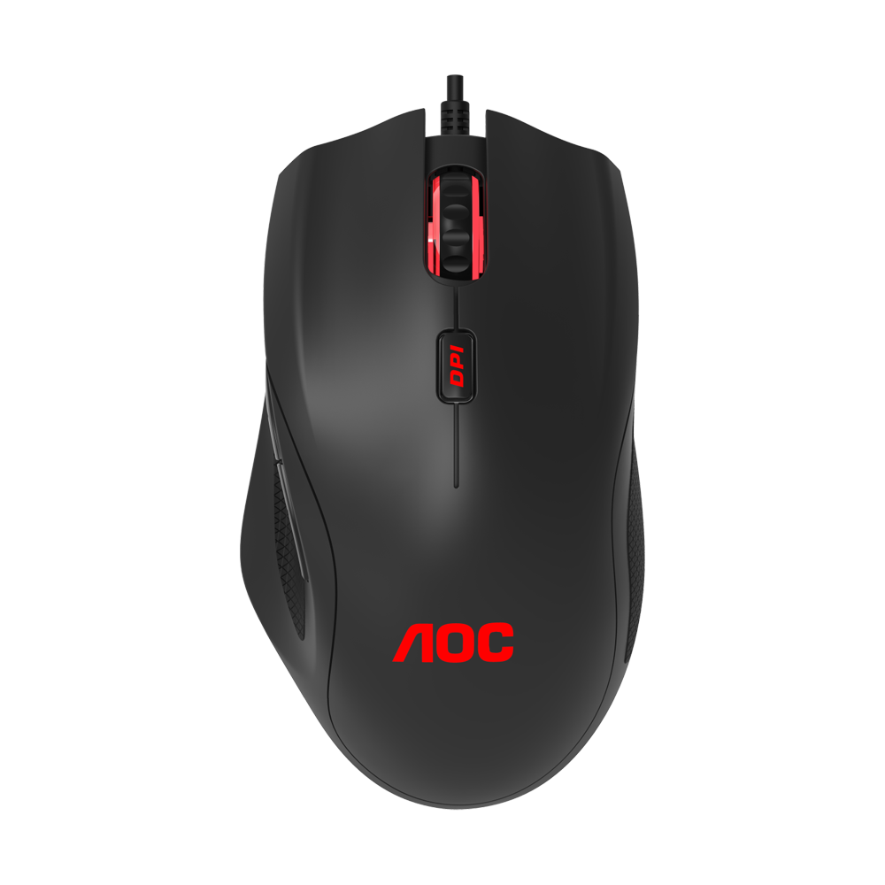 AOC GM200B RGB Wired Gaming Mouse - Black