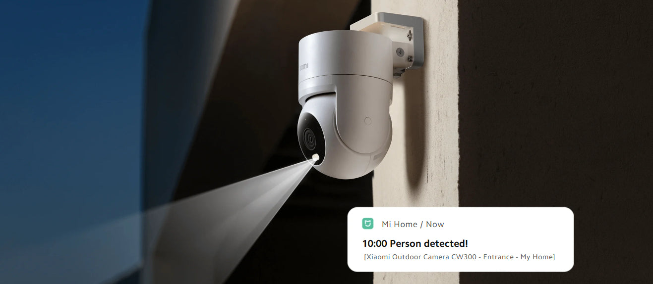 Xiaomi Outdoor Camera CW300 - 4MP Ultra-Clear / Two-way Intercom / Night Vision / AI Detection / Wi-Fi / White