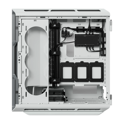 CORSAIR iCUE 5000T RGB Tempered Glass Mid-Tower ATX Case - White