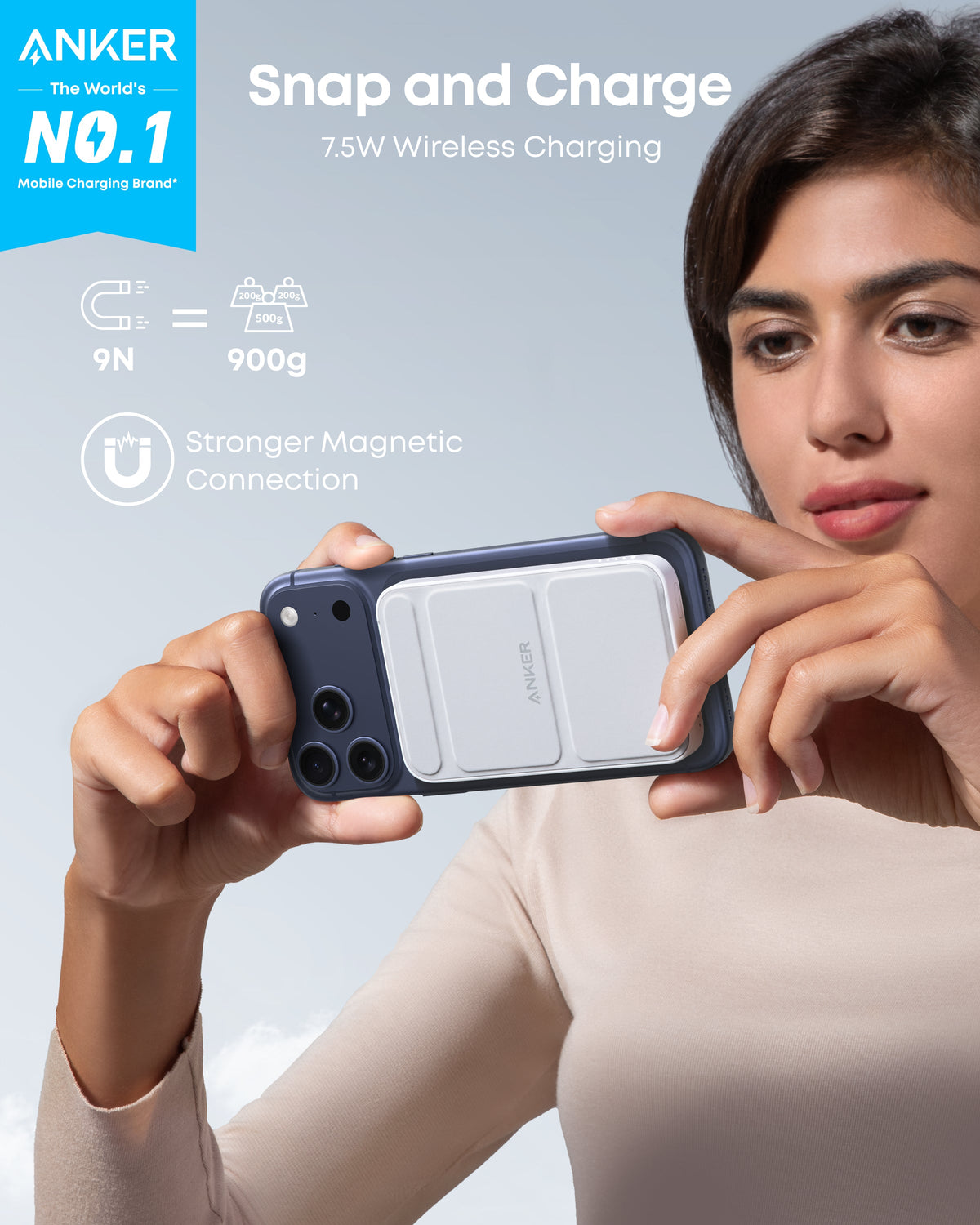 Anker 622 Magnetic Battery (MagGo) - 5,000mAh /  White