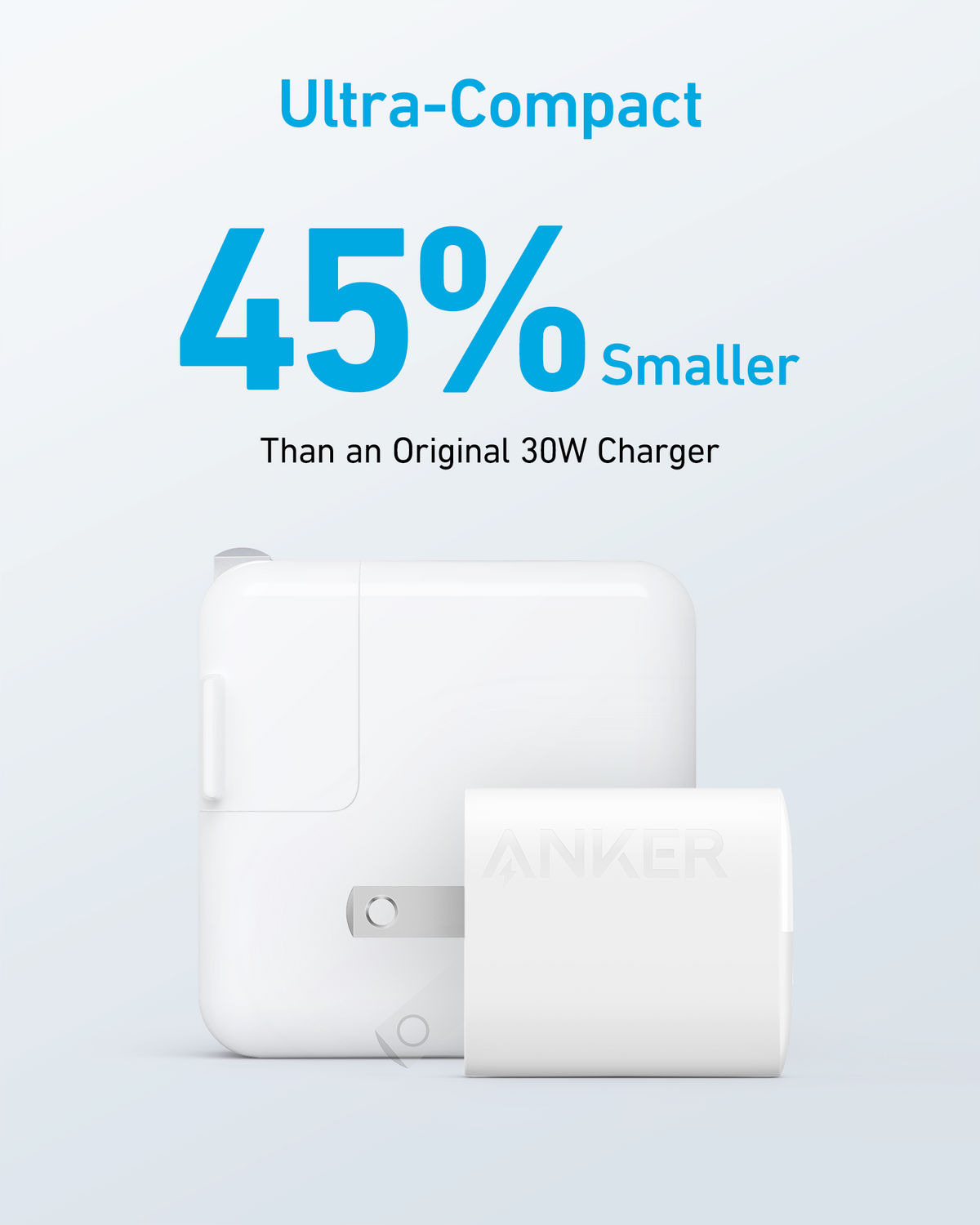 Anker 323 Charger - 33 W / USB-C To Lightning / 3ft / White