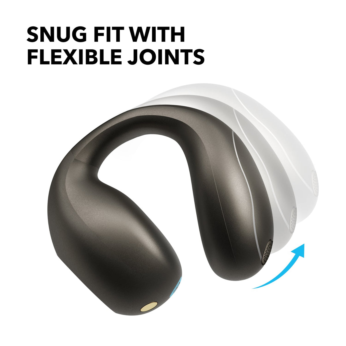 Anker Soundcore C40i Flexible and Comfortable Clip-On Earbuds - Dark Gray