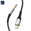 Wiwu Aux Stereo Cable 3.5Mm To Lightining 1.5Mtr - Black