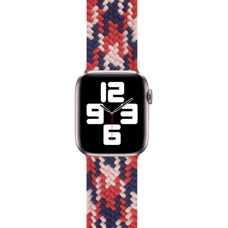 Wiwu Braided Loop Watch Band - Apple Watch 42/44/45/49Mm / Pink/Red/Dark Blue