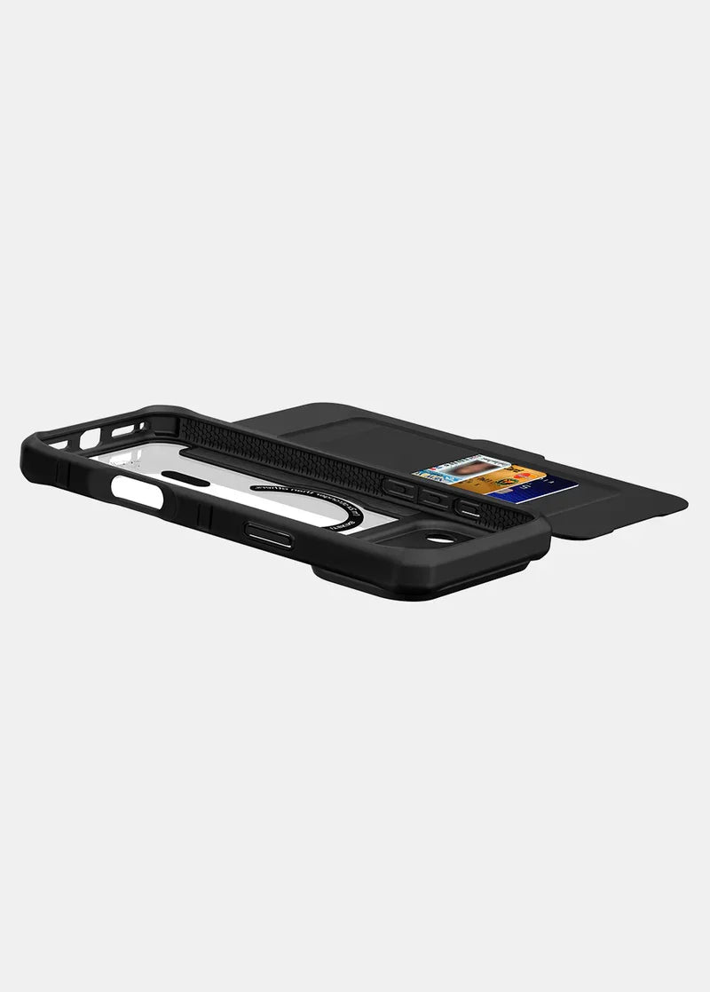 Itskins Hybrid Magfolio Series Magsafe Book Case For Apple iPhone 17 Pro Max - Black