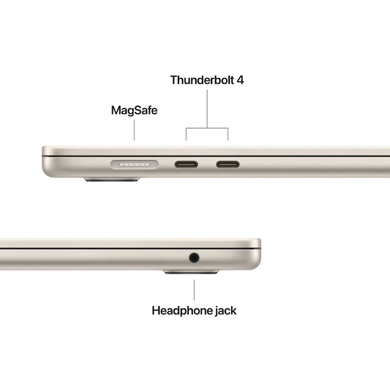 Apple MacBook Air - 15.3" / M4 / 10-Core CPU / 10-Core GPU / 16-Core Neural Engine / 24GB RAM / 512GB SSD / Starlight / 1YW