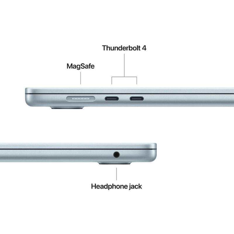 Apple MacBook Air - 15.3" / M4 / 10-Core CPU / 10-Core GPU / 16-Core Neural Engine / 16GB RAM / 256GB SSD / Sky Blue / 1YW