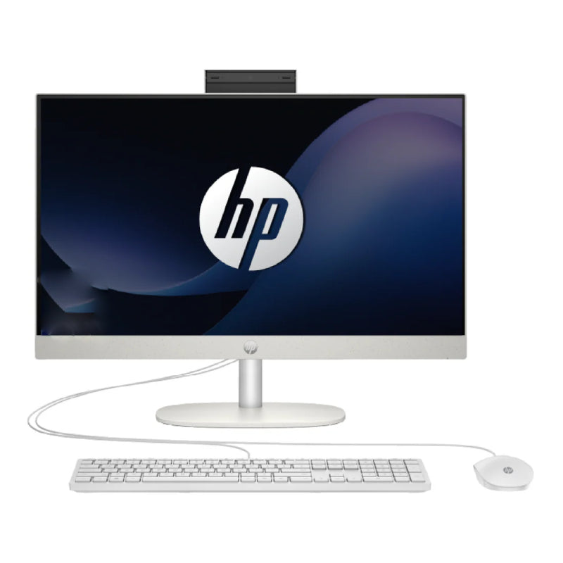 HP 27-CR1005NE AIO PC - Ultra 7 155U / 16GB / 512GB (NVME M.2 SSD) / 27" FHD Non-Touch / DOS (Without OS) / Shell white / 1YW - Desktop