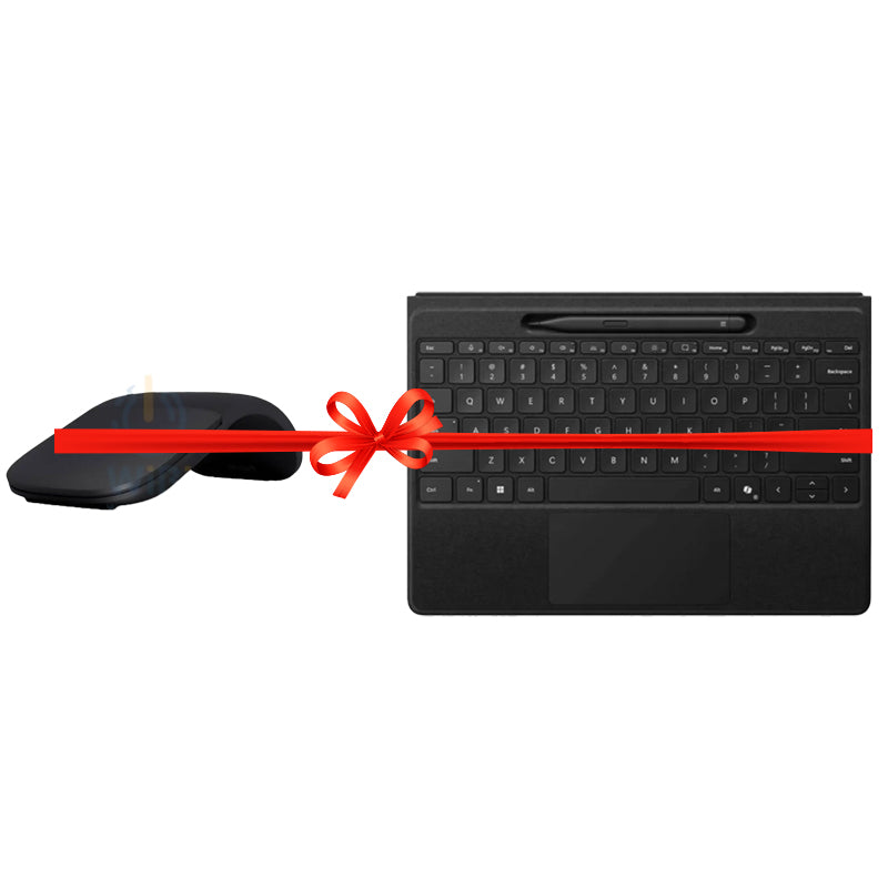 Microsoft Surface Pro Signature Keyboard with Slim Pen 2 & Copilot / Arabic/English + Microsoft Surface Arc Mouse - Bundle Offer