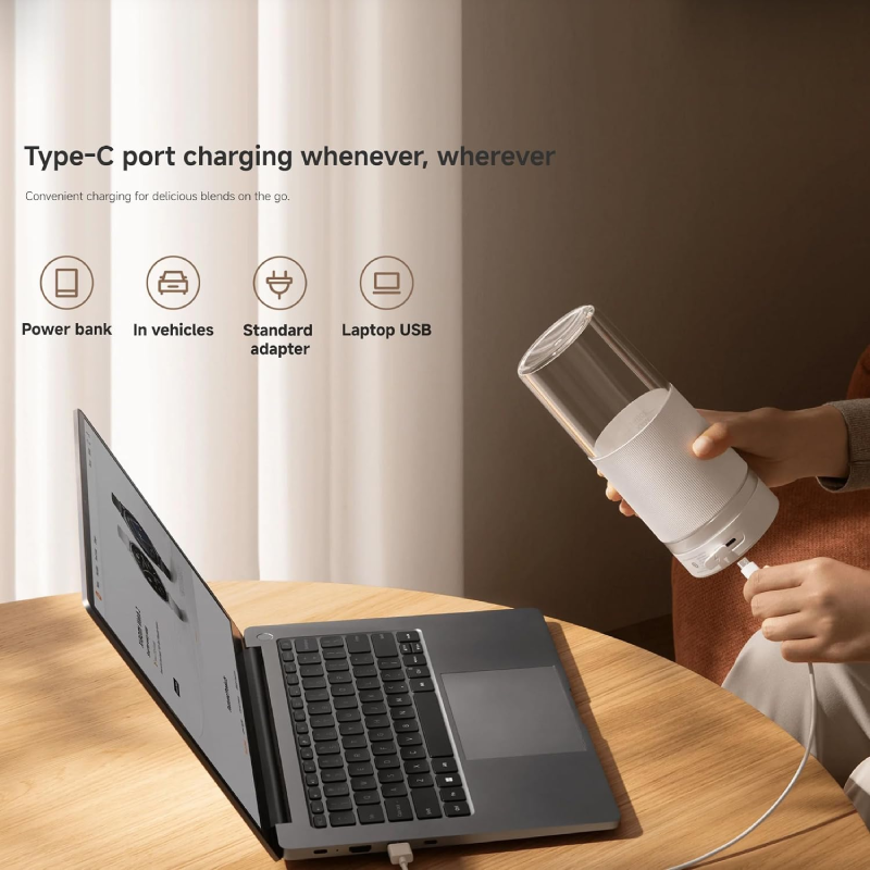 Xiaomi Portable Blender - 300mL / 45W / 1300mAh / White Color