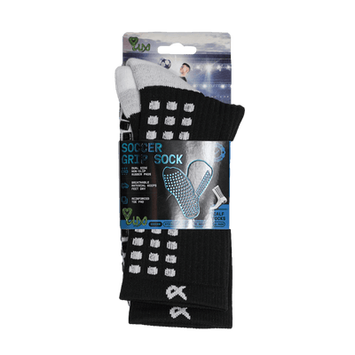 Lux Soccer Grip Calf Sock - Black