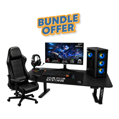 Bundle Offer - GPro Gaming PC - i7-14700F / 16GB RAM / 1TB (M.2 SSD) / RTX 5060 8GB / Win 11 Pro + GameOn Gaming Monitor - 27" FHD + DXRacer Gaming Chair + GameOn VIPER XI Gaming Bundle + Twisted Minds Gaming Desk