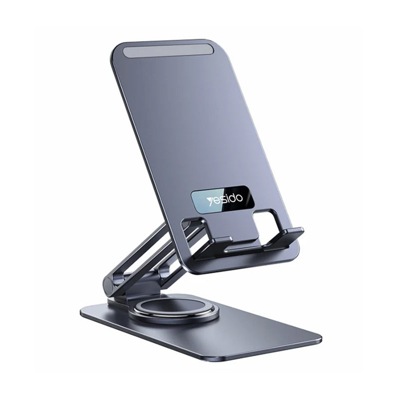 Yesido C184 360 Rotating Aluminum Alloy Folding Phone Holder - Space Gray