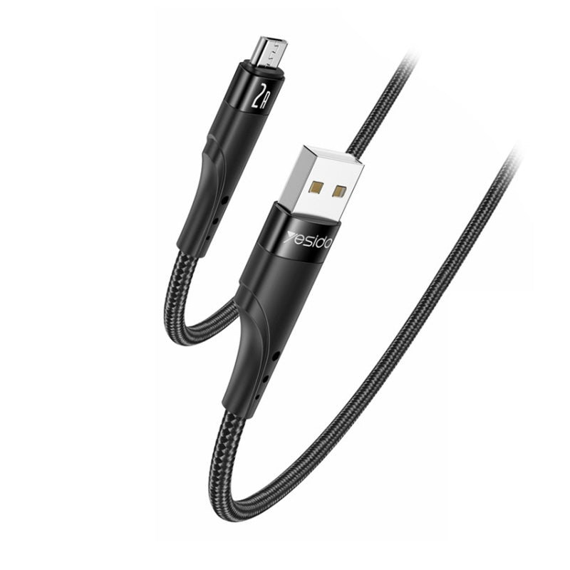 Yesido CA109 Fast Charging Data Cable - 3M / USB / Micro - Black