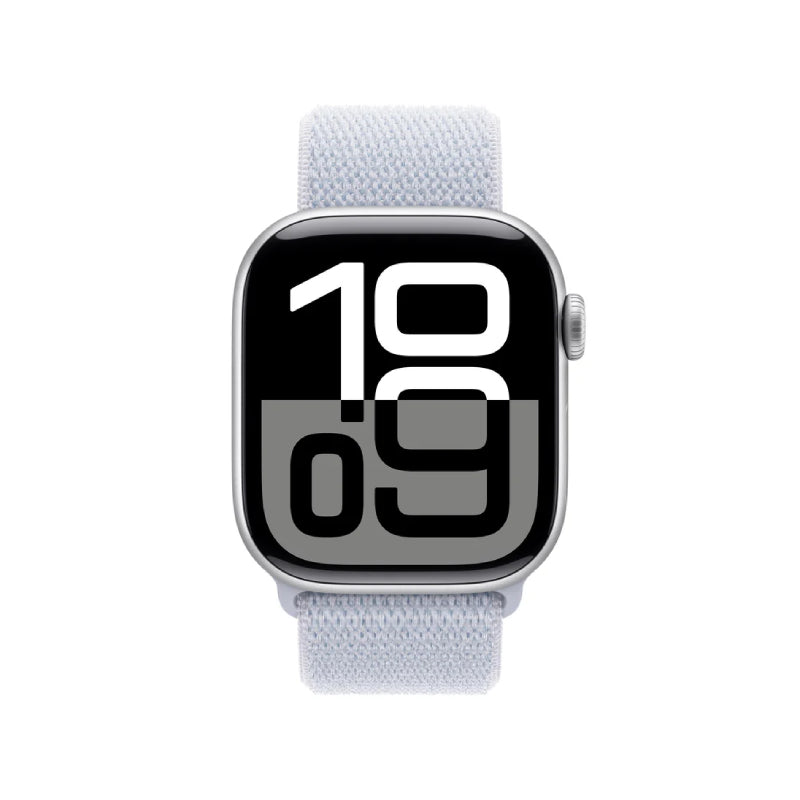 Apple Watch Series 10 with Sport Loop - LTPO OLED / 64GB / 42mm / Bluetooth / Wi-Fi / Blue Cloud Smart Watches