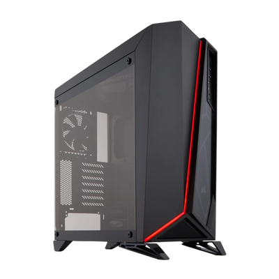 CORSAIR SPEC-OMEGA Carbide Series Mid Tower Case - Black/Red