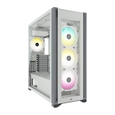 CORSAIR iCUE 7000X RGB Tempered Glass Full Tower ATX Case - White
