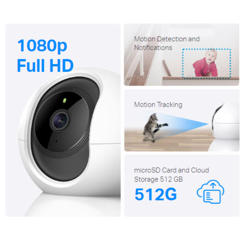 TP-Link TAPO C200 Pan/Tilt Home Security Wi-Fi Camera - 1080P FHD