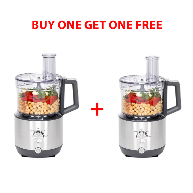 General Electric 12-Cup Food Processor - 550W / 120V / Stainless Steel - Buy One Get One Free