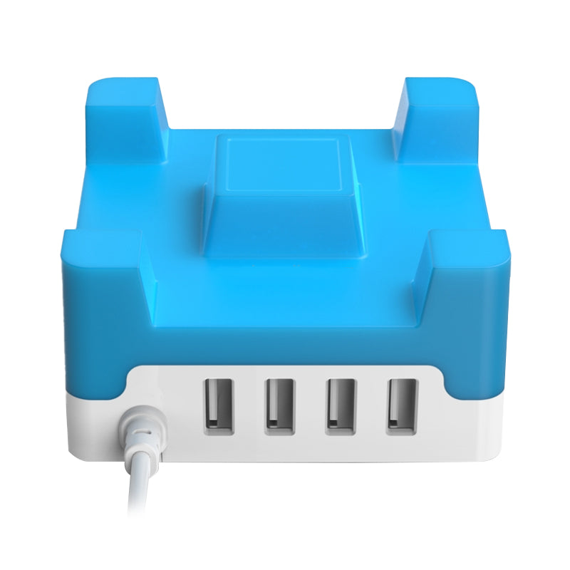 ORICO Smart Desktop Charger With Phone & Tablet Stand - 4 Port USB / 20W / Blue & White