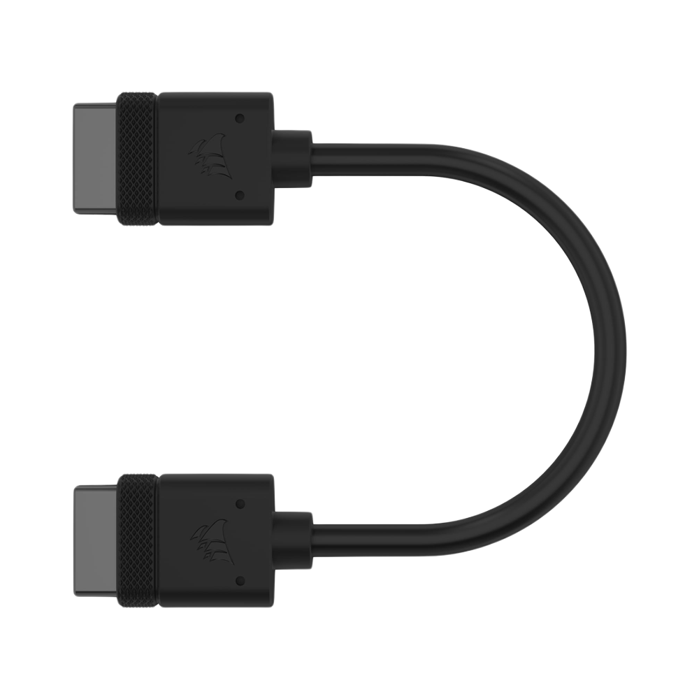 CORSAIR iCUE LINK Cable With Straight Connectors - 2x100mm / Black