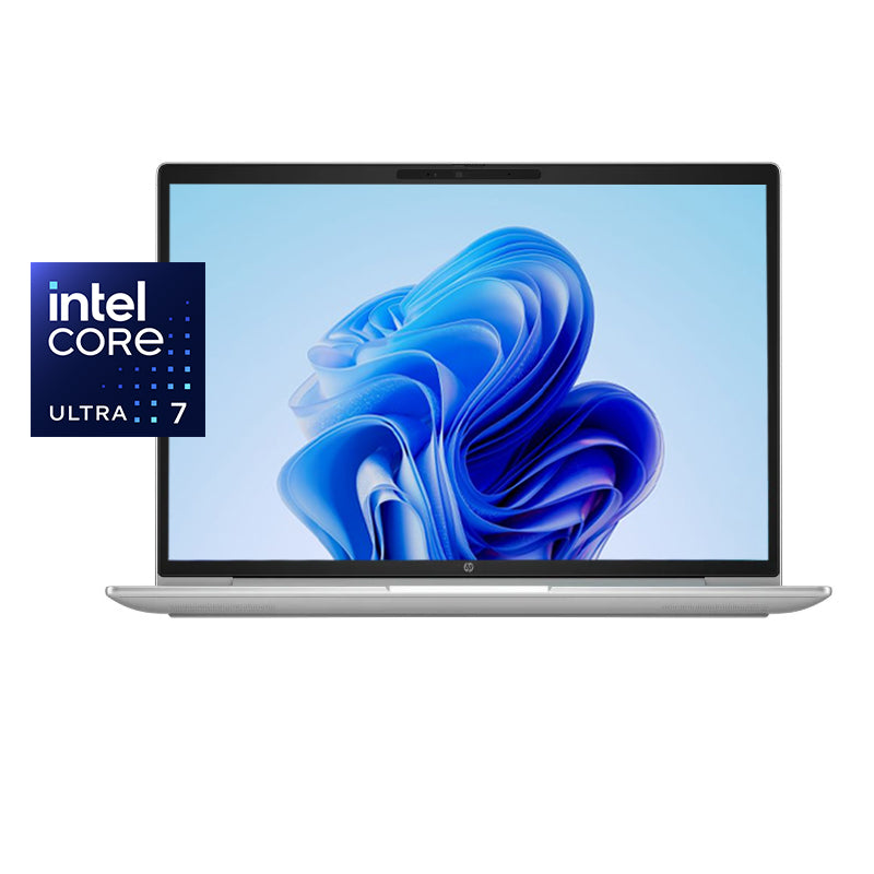 HP ProBook 4 G1i AI PC - 14" WUXGA / Intel® Core™ Ultra 7 processor 255U / 16GB / 512GB (NVMe M.2 SSD) / DOS (Without OS) / English/Arabic Keys / 1YW / Pike silver - Laptop