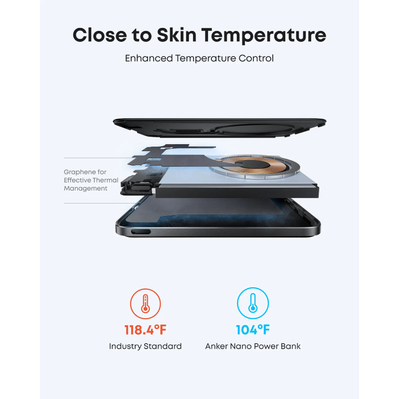Anker MagGo Slim Nano Power Bank - 5,000mAh / USB-C / Black