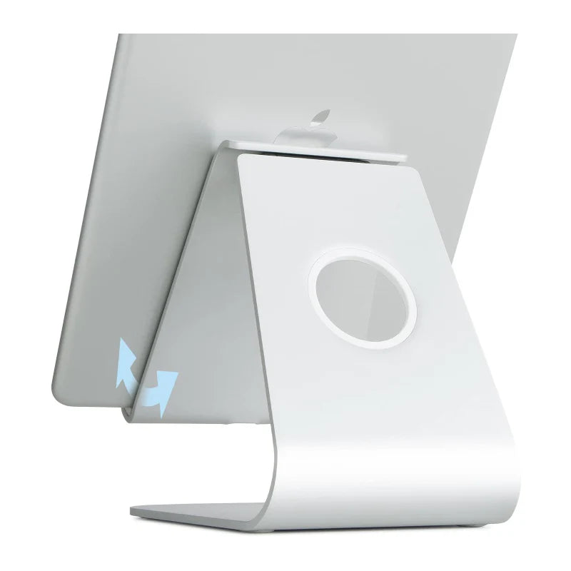 Bundle Offer - ZUGU iPad Pro 13 (2024-2025) Case - Slate Blue + Rain Design mStand Tablet Plus iPad Stand - Silver