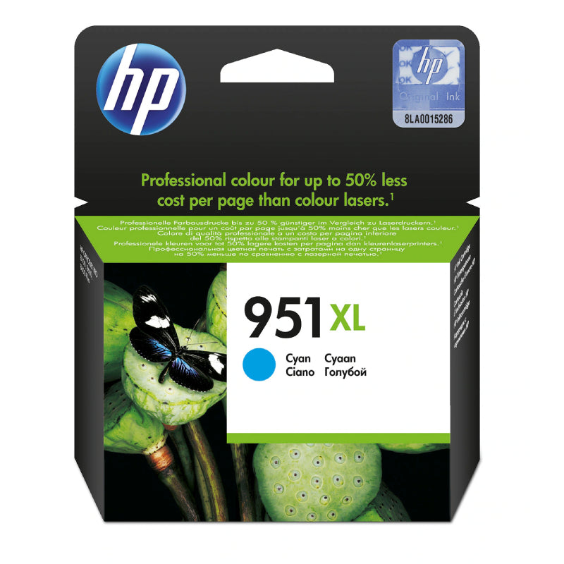 HP 951XL Cyan Color - 1.5K Pages / Cyan Color / High Yield / Ink Cartridge