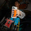 SKINARMA Kado Mag-Charge Card Holder with Grip Stand - Orange/Blue Accessories > Mobiles & Tablets > Mobiles > Mobile