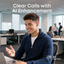 Anker Soundcore C50i Comfortable Clip-On Earbuds with Powerful Bass - White