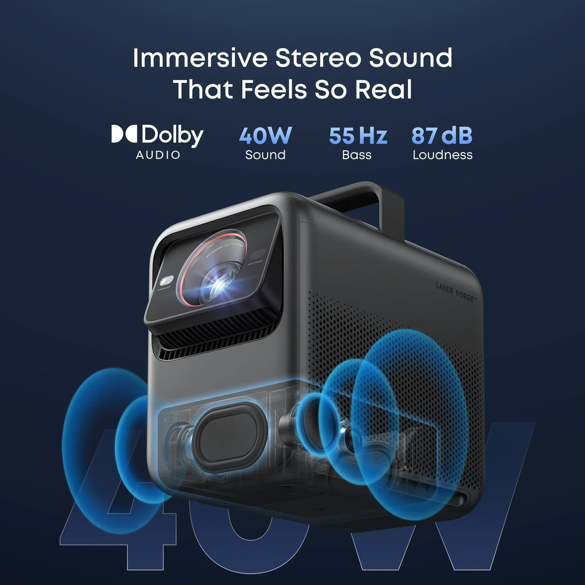 Anker Soundcore Nebula X1 | 4K Triple Laser Projector with Micro Gimbal