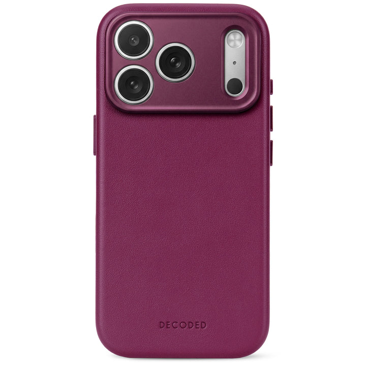 Decoded Leather Backcover Case For  Apple iPhone 18 Pro Max / Apple iPhone 17 Pro Max - Aubergine