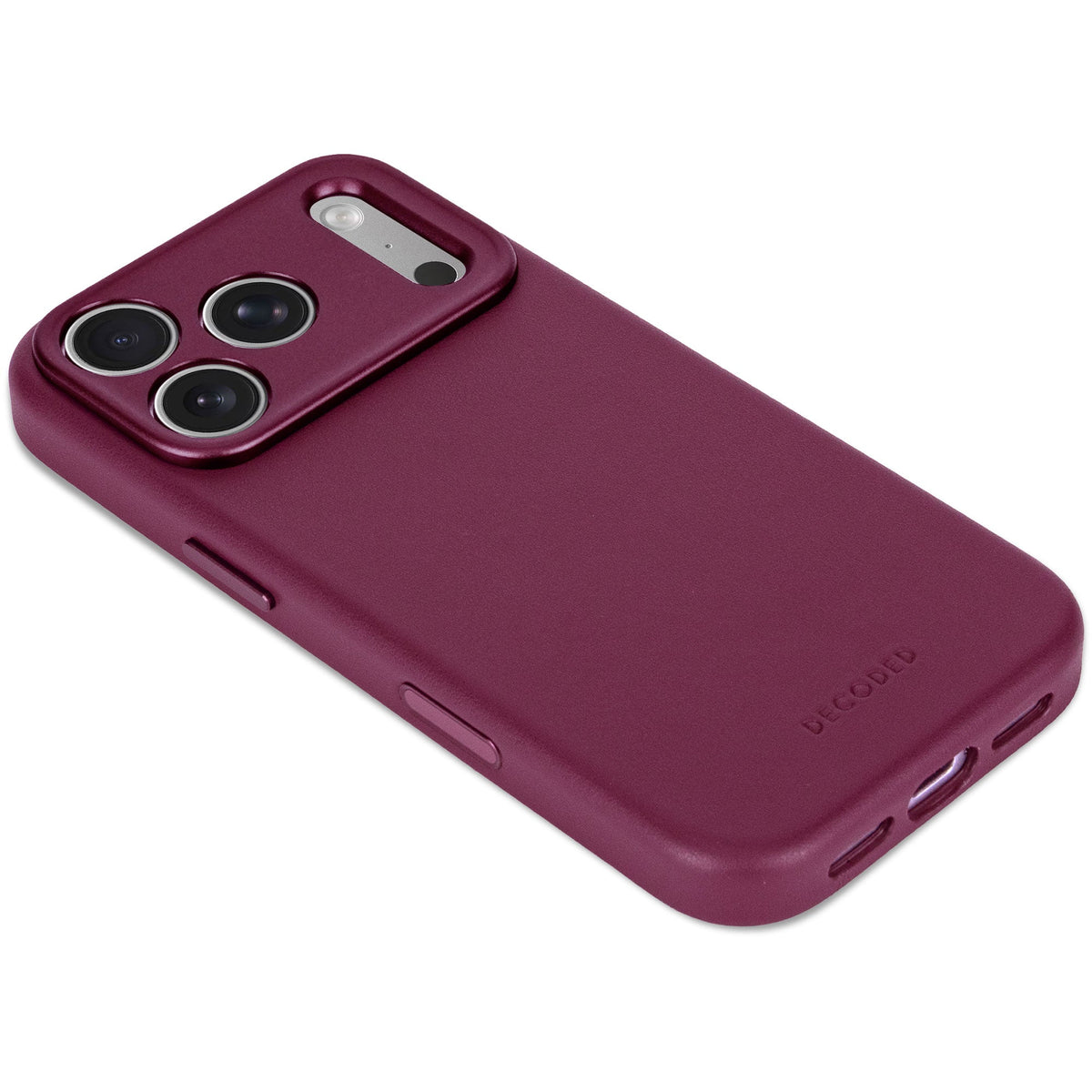 Decoded Leather Backcover Case For  Apple iPhone 18 Pro Max / Apple iPhone 17 Pro Max - Aubergine