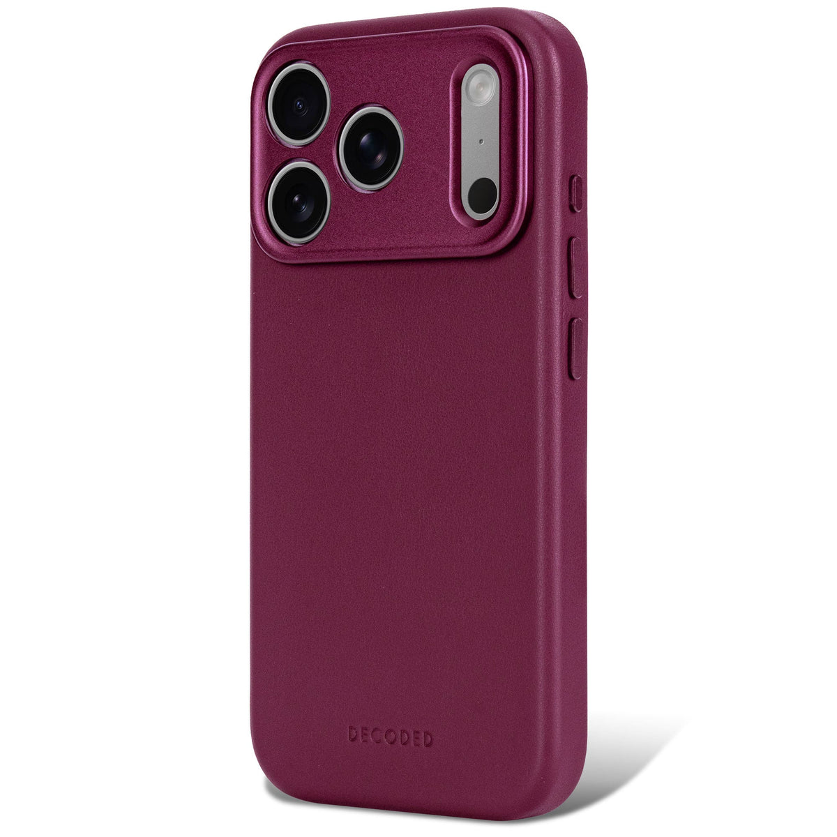 Decoded Leather Backcover Case For  Apple iPhone 18 Pro Max / Apple iPhone 17 Pro Max - Aubergine
