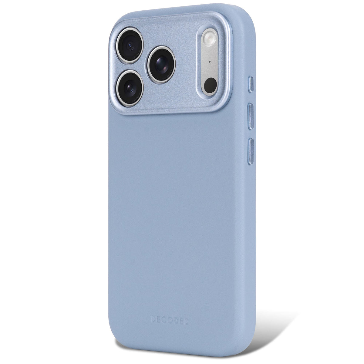 Decoded Leather Backcover Case For  Apple iPhone 18 Pro / Apple iPhone 17 Pro - Sky Blue