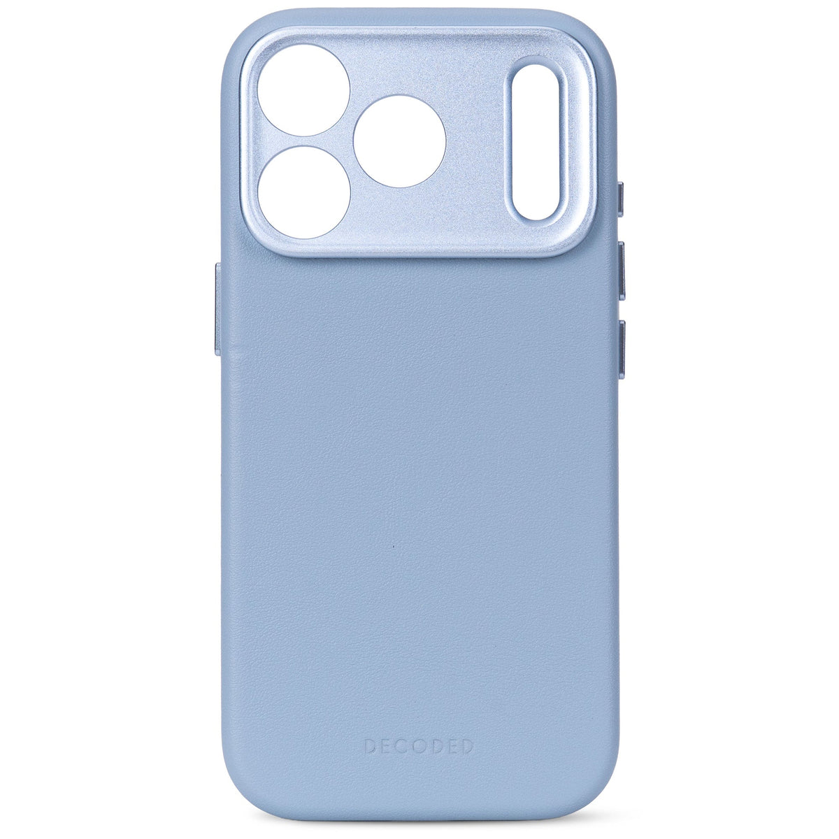 Decoded Leather Backcover Case For  Apple iPhone 18 Pro / Apple iPhone 17 Pro - Sky Blue