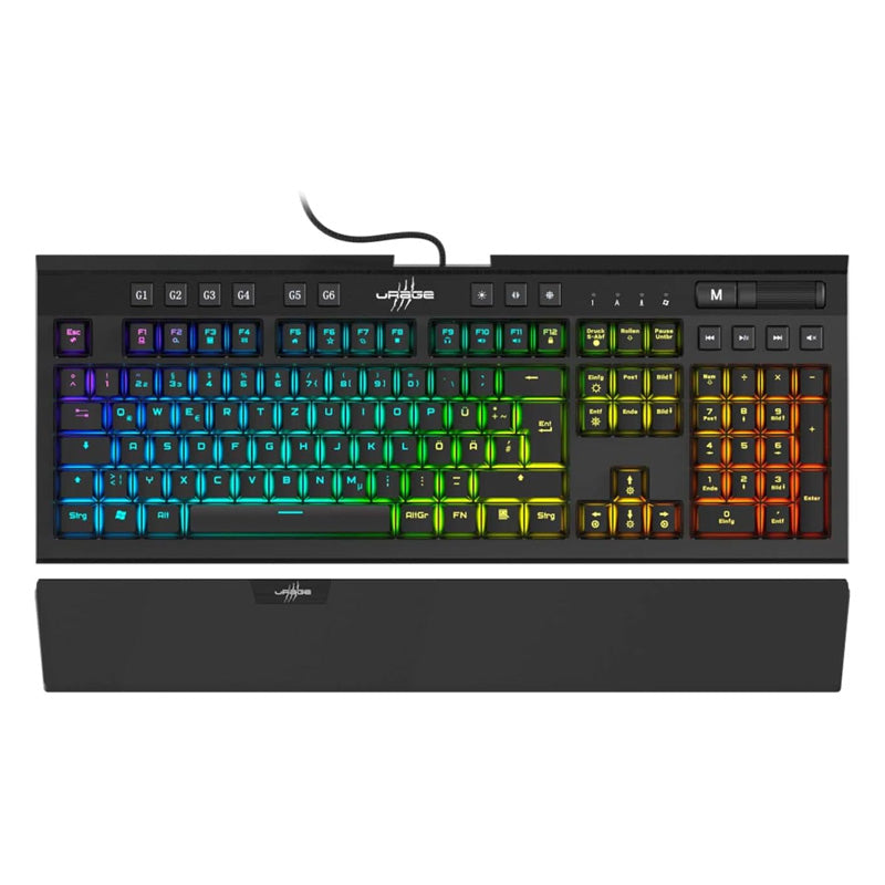 uRage Exodus 900 Mechanical Gaming Keyboard - 1.8M / 118 Keys / USB / Wired - Brown Switches