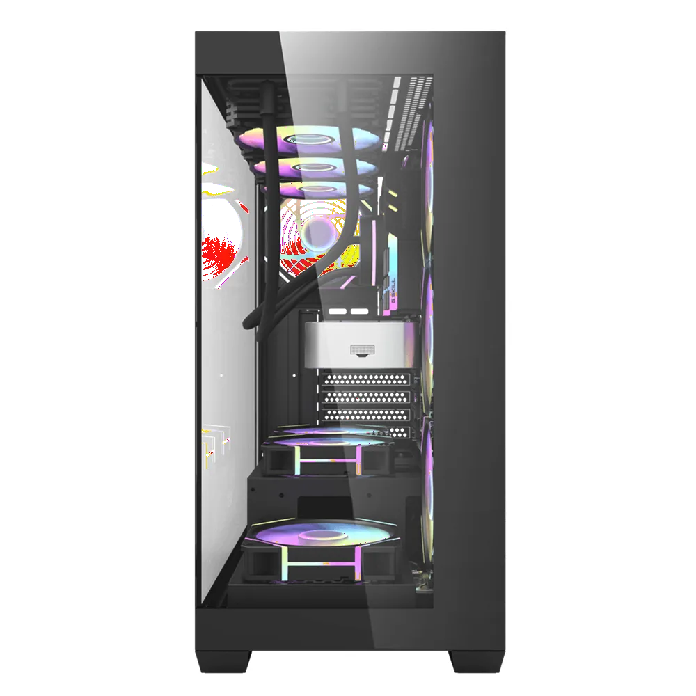 Darkflash DS900 ATX PC Case - Black (With 7 x ARGB + Controller Included)