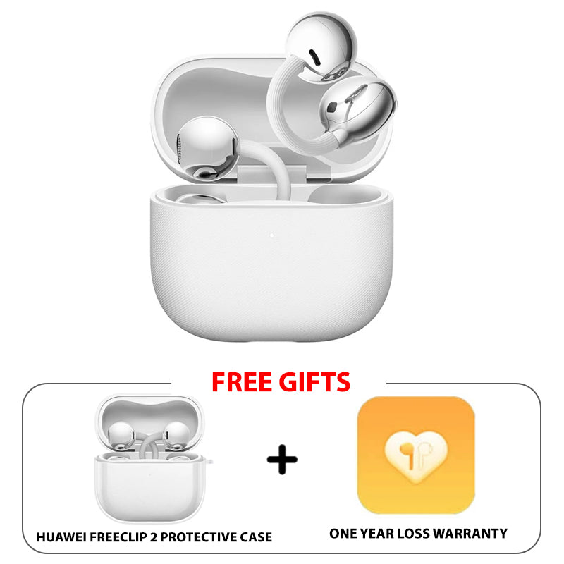 Huawei FreeClip 2 Wireless Earbuds - Bluetooth 6.0 / USB-C / White