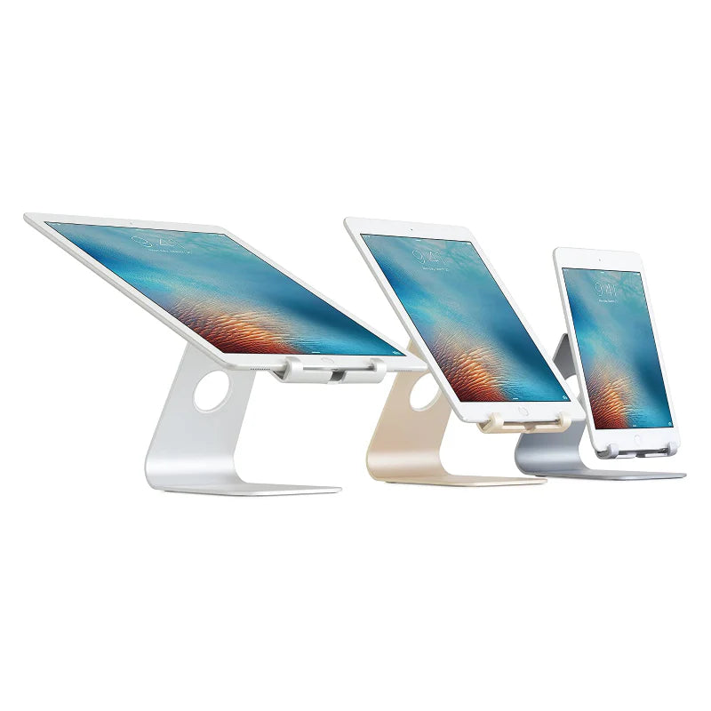 Bundle Offer - ZUGU iPad Air 13 (2024) / iPad Pro 12.9 3/4 (2018/2020) Case - Black + Rain Design mStand Tablet Plus iPad Stand - Silver