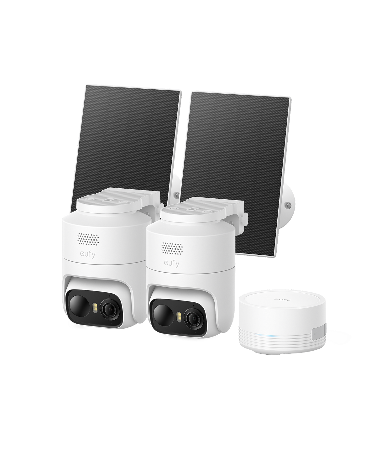 eufyCam C37 2 Pack and HomeBase Mini Bundle - White
