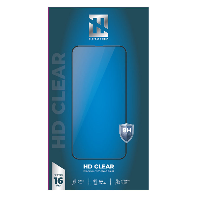 Elephant Horn HD Clear Tempered Glass - iPhone 16 Pro Max