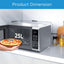 Midea Microwave Oven 25 Liters 900 Watts, Silver - EM925A2GU-SL